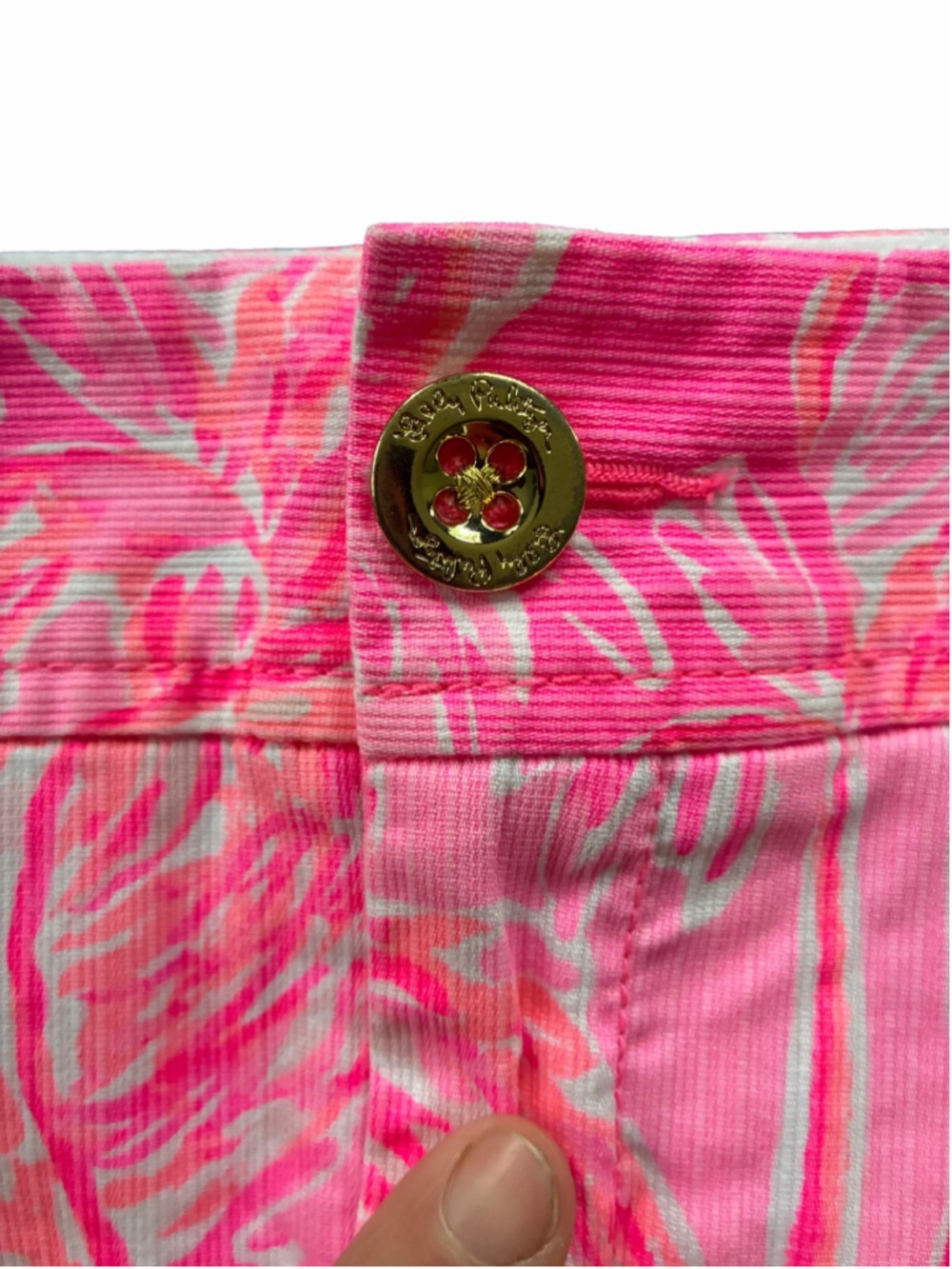Women's Lilly Pulitzer Skort Size 0 Pink White Flamingo Print - Picture 2 of 6
